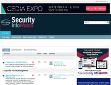 Tablet Screenshot of forums.securityinfowatch.com